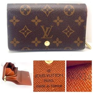 Very good condition Louis Vuitton Monogram zip around Tresor Wallet RA0934